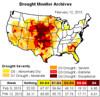 us drought map 12feb2013