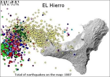 Recent quakes at El Hierro
