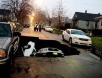sinkhole in Chicago