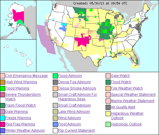 Weather HAZMAP