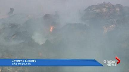 cypress county landfill fire