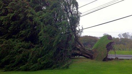 storm hits wales