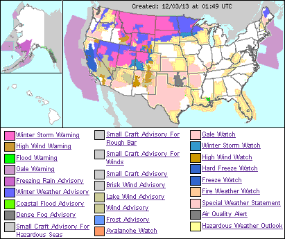 us weather hazmap 3dec2013