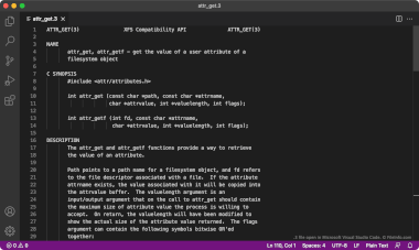 3 File Screenshot Screenshot of a .3 file in Microsoft Visual Studio Code