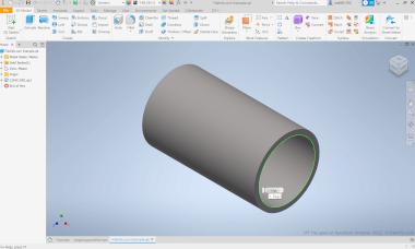 IPT File Screenshot Screenshot of a .ipt file in Autodesk Inventor 2022