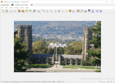 PPM File Screenshot Screenshot of a .ppm file in XnViewMP