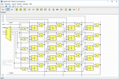 SIM File Screenshot Screenshot of a .sim file in LogikSim 0.6.4