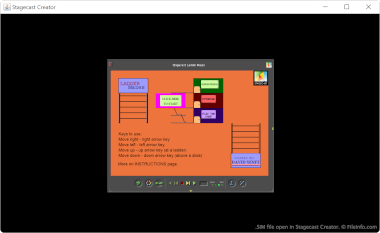 SIM File Screenshot Screenshot of a .sim file in Stagecast Creator