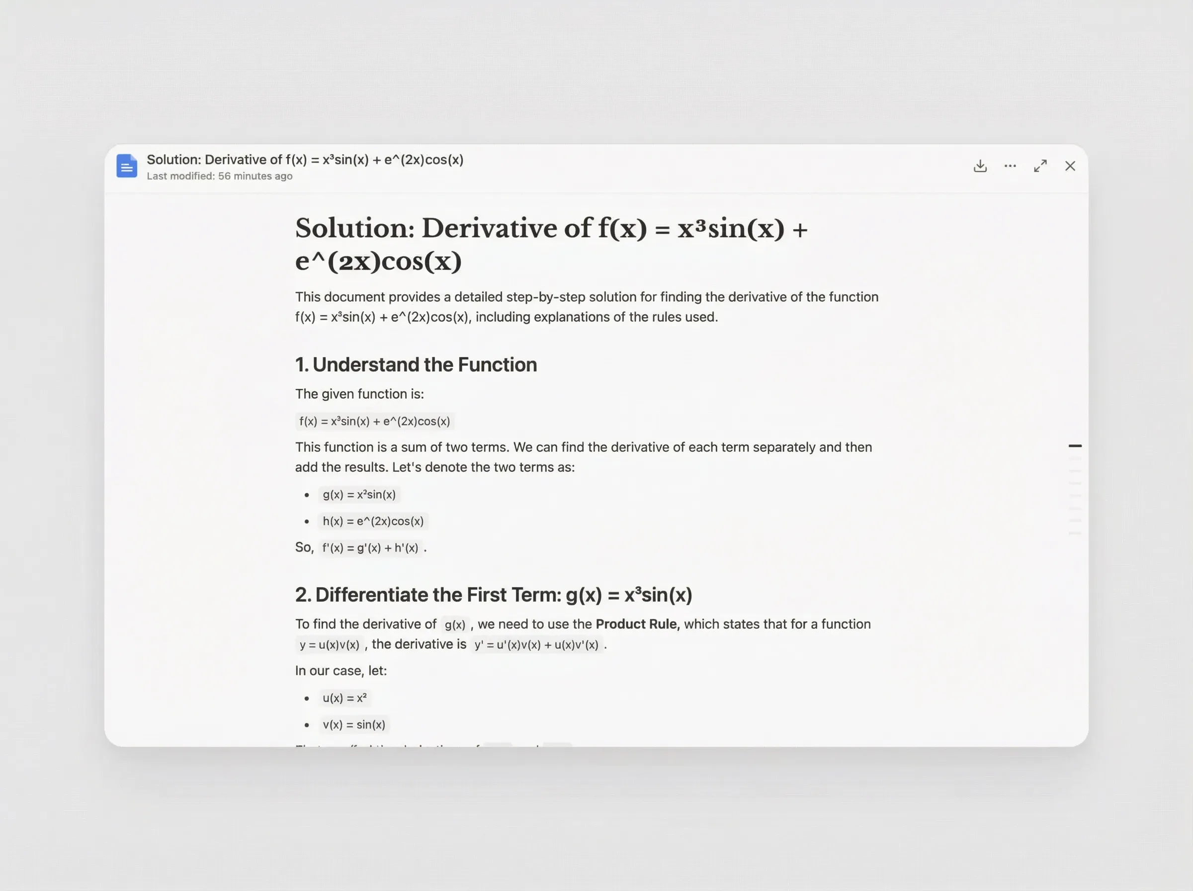 AI math solver