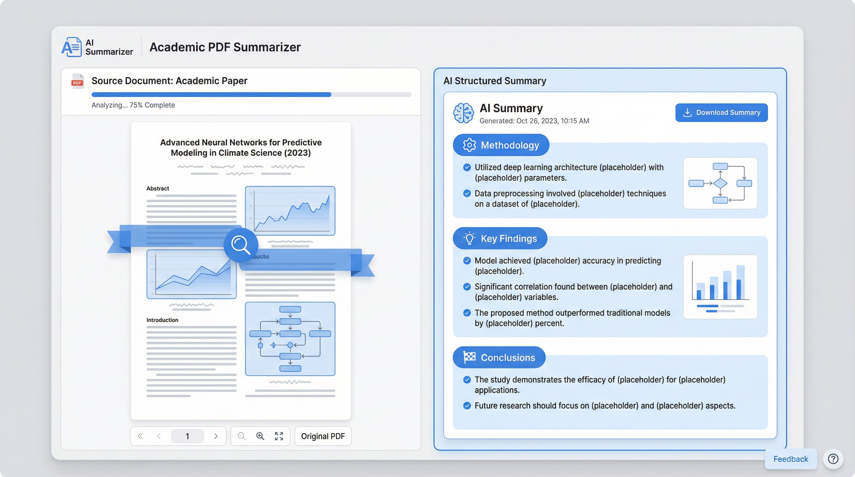 เครื่องมือสรุป PDF ด้วย AI