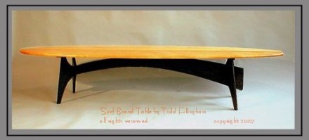 Surf Board Table by Todd Fillingham