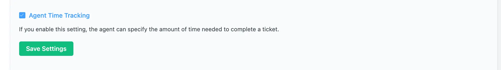Agent Time Tracking option