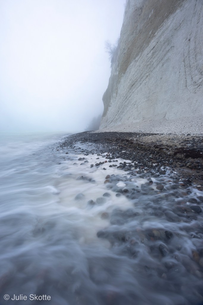 Møns Klint i tåge