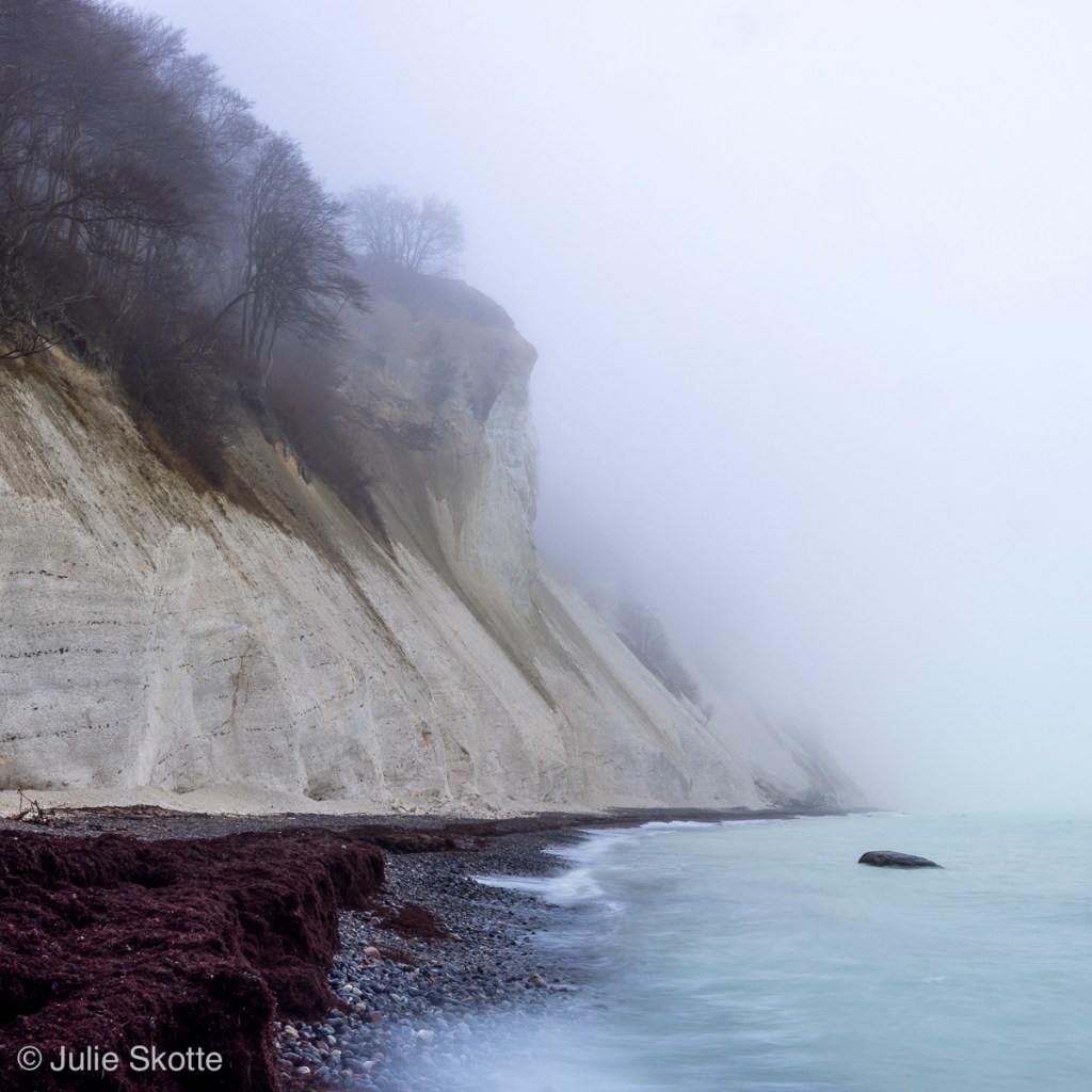 Møns Klint i tåge