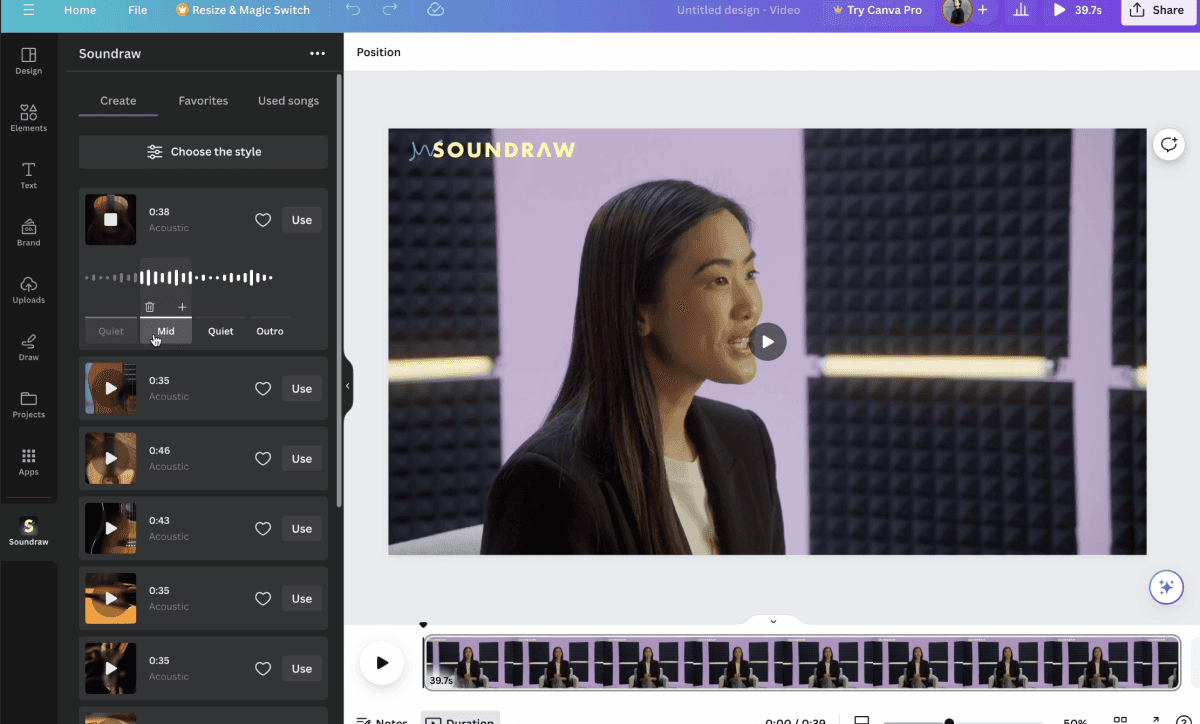 canva case study soundraw