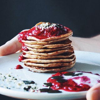 Fructose Friendly Multigrain Pancakes For Individualists (sugar free, wheat free, low FODMAP) // fructopia.de/en