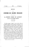 La mission Dubois de Jancigny dans l'extrême-orient (1841-1846) <br> Revue française d'histoire d'outre-mer. 1916 