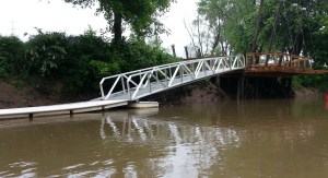 This new boat dock at Riverview Landing will serve as our Day 3 take out location. The site is a former junkyard.