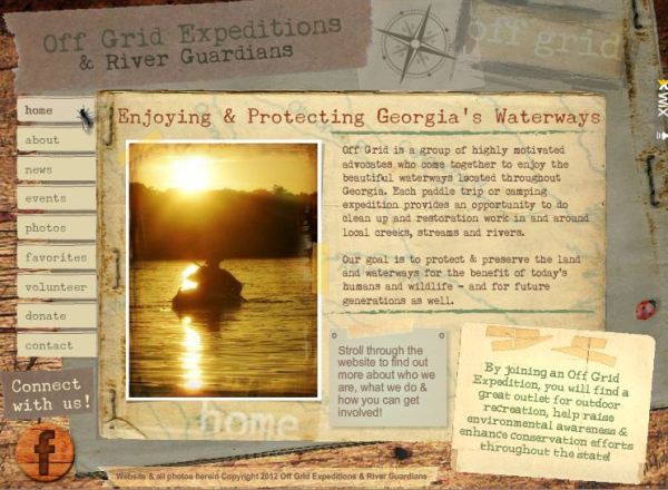 Off Grid expeditions website