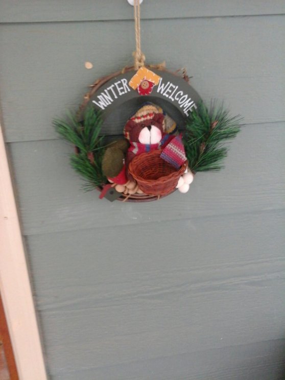 my Winter decor: incredibly apprpriate today! image