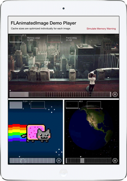 Flipboard playing multiple GIFs