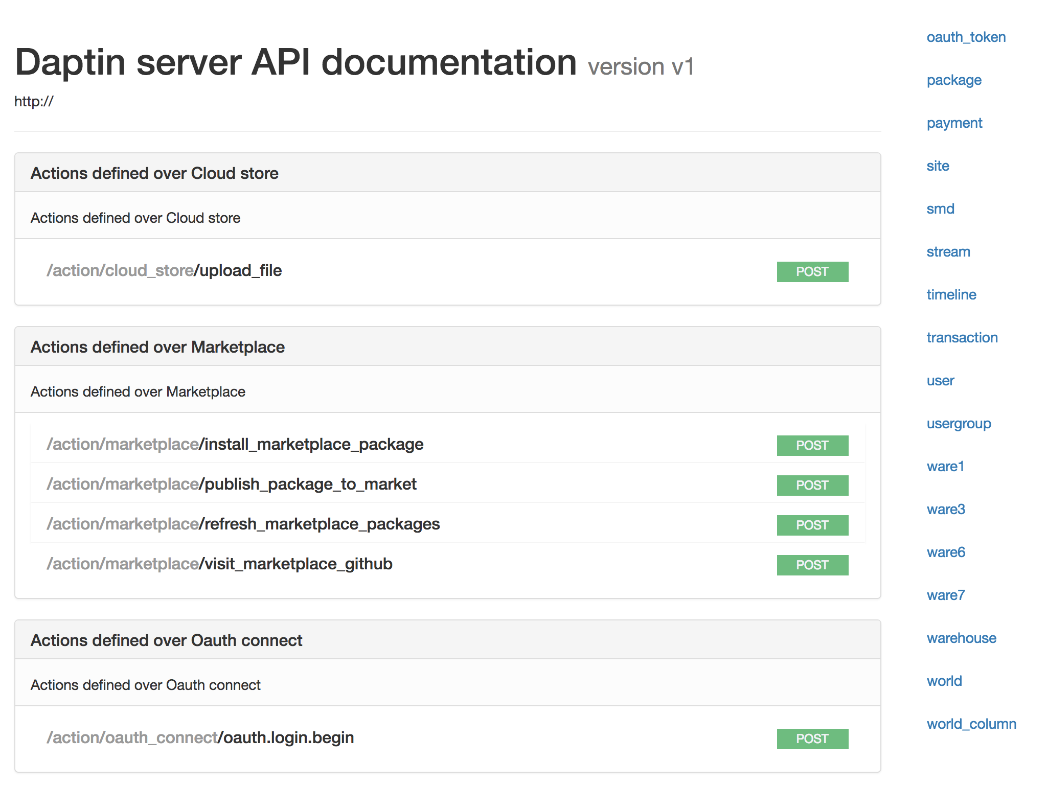 RAML API documentatnon