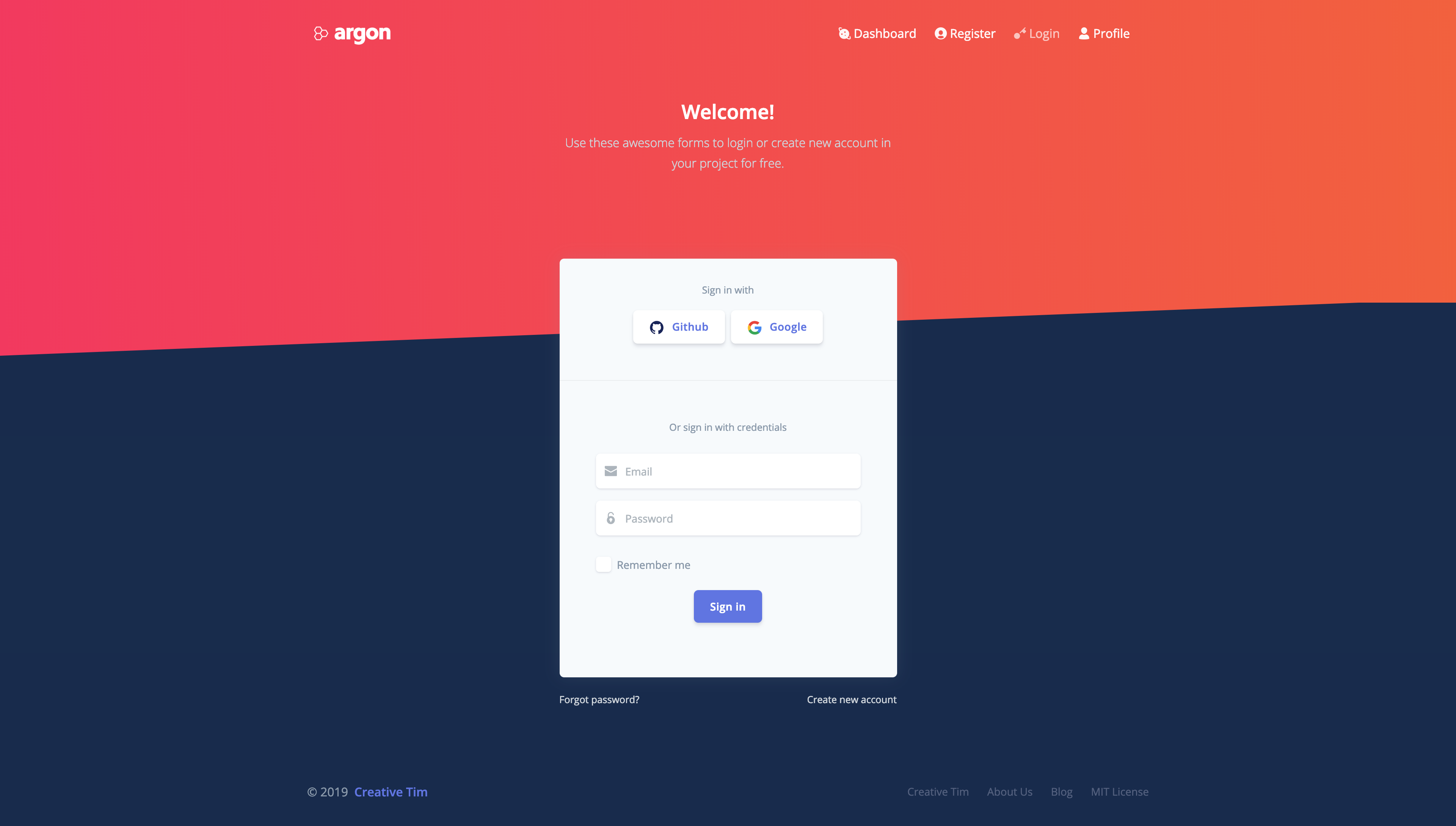 Login Page