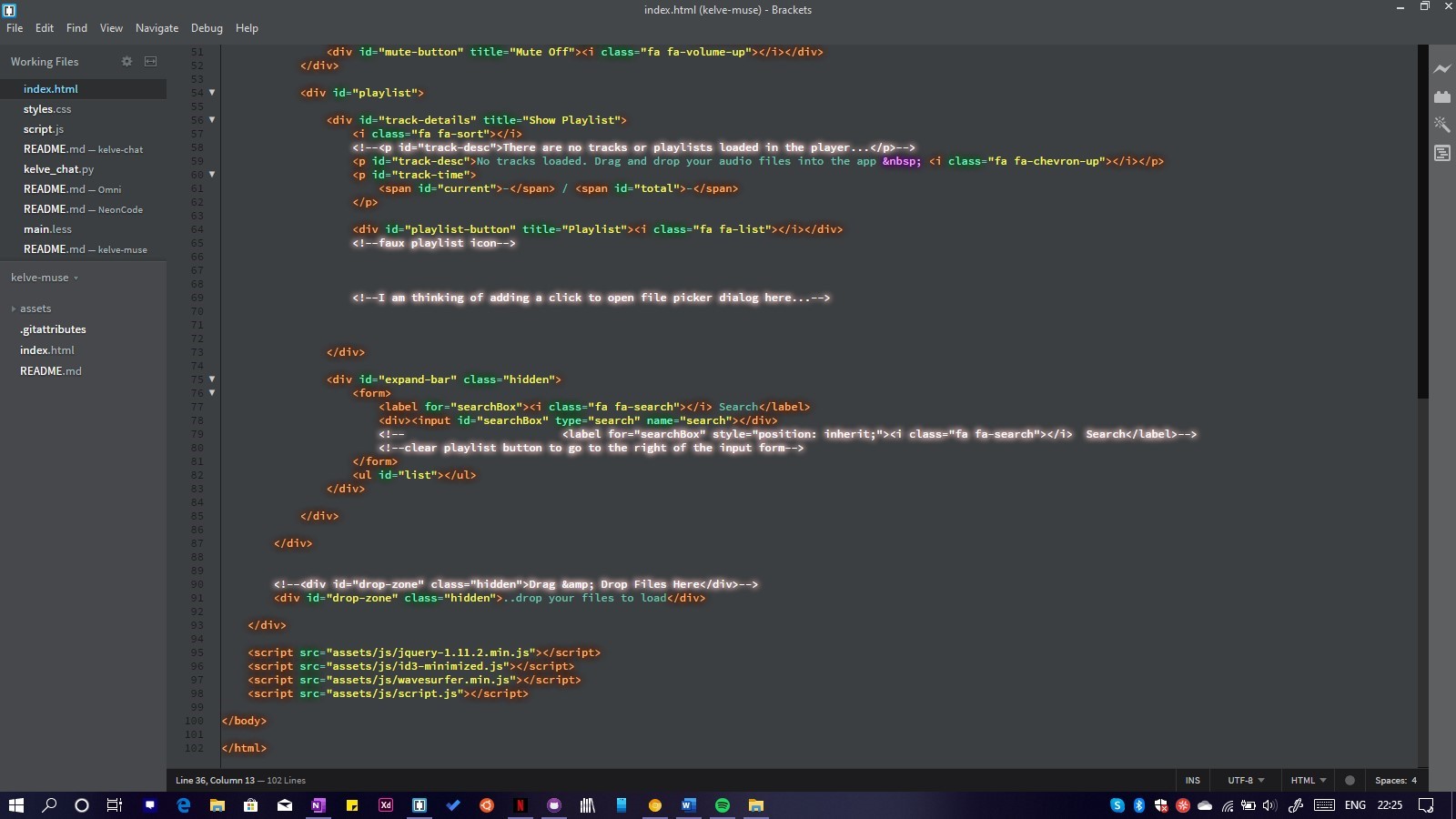 How HTML looks when the theme is applied Screenshot