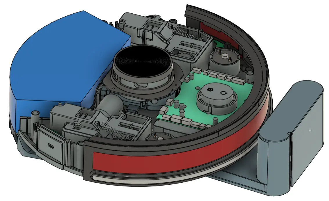 Reference robot vacuum cleaner - top cover removed