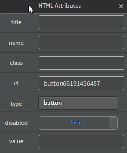 HTML Attributes input controls