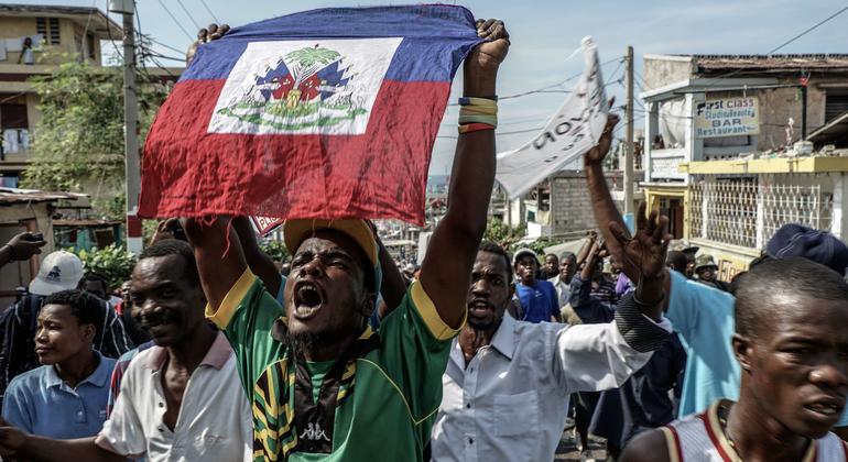 Young Haitians are calling for peace and stability in the troubled Caribbean nation.