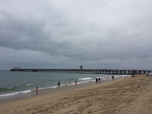 california beach overcast