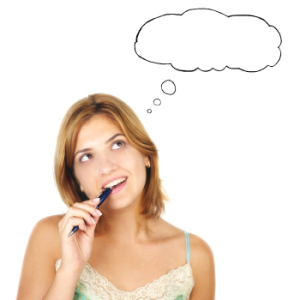 Thinking girl