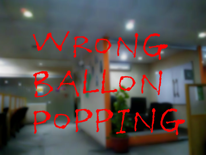 Wrong Balloon Popping
