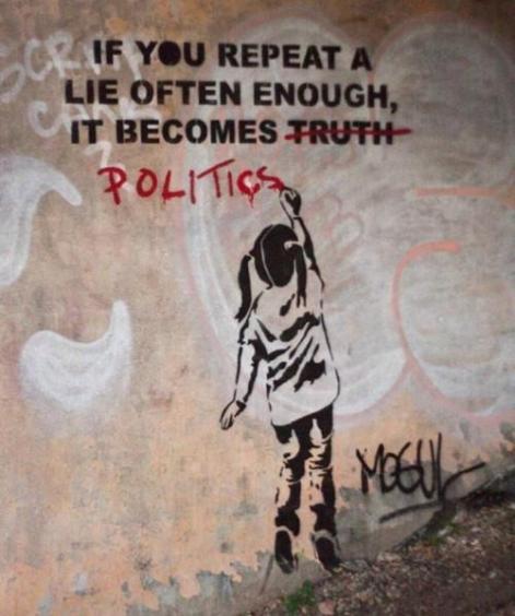 If You Repeat A Lie Often Enough It Becomes Truth Politics