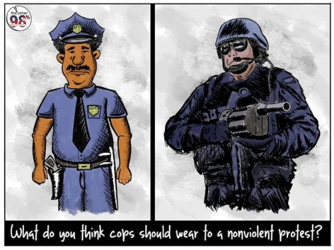 What Do You Think Cops Should Wear To A Nonviolent Protest