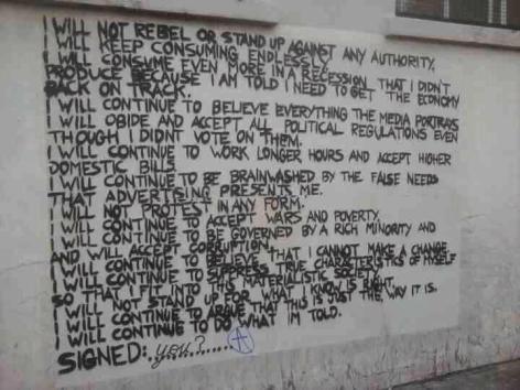 I Will Not Rebel Or Stand Up Against Any Authority