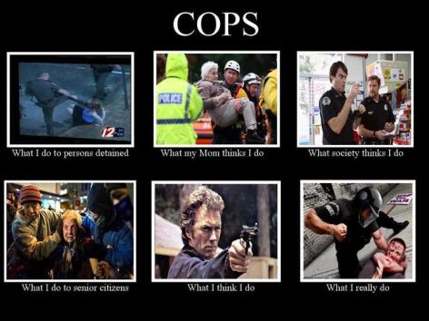 Cops What I Do To Persons Detained What My Mom Thinks I Do What Society Thinks I Do What I Do To Senior Citizens What I Think I Do What I Really Do