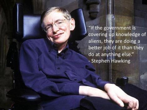 Stephen Hawking Government Covering Up Aliens