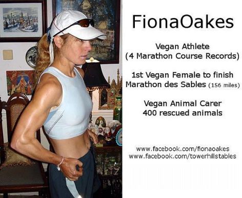 Fiona Oaks Vegan Athlete 4 Marathon