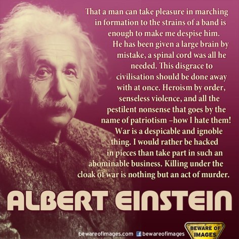 Albert Einstein That A Man Can Take Pleasure In Marching