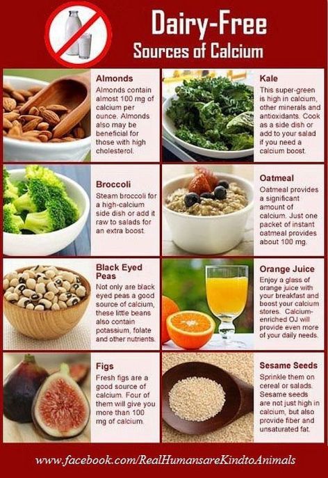 Dairy Free Sources Of Calcium Almonds Kale Broccoli Oatmeal Black Eyed Peas Orange Juice Figs Sesame Seeds