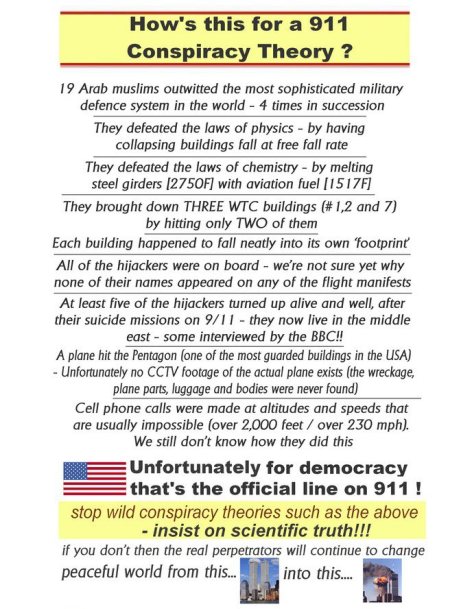 How's This For A 911 Conspiracy Theory