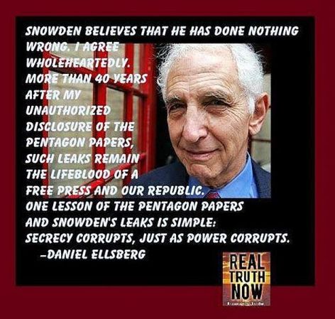 Daniel Ellsberg Snowden Believes That He Has Done Nothing Wrong