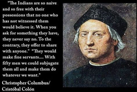 Christopher Columbus The Indians Are So Naive
