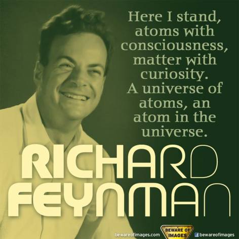 Richard Feynman Here I Stand Atoms