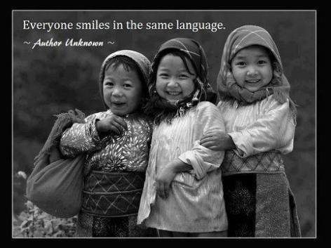 Everyone smiles in the same language