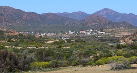 Kamieskroon seen from the road to Skilpad
