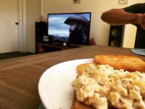 scrambled eggs!