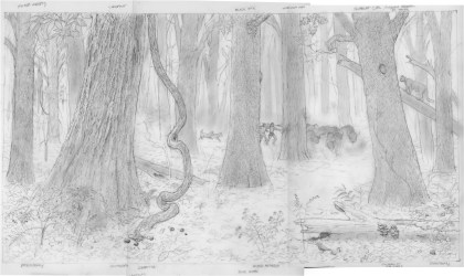Forest Mural sketch